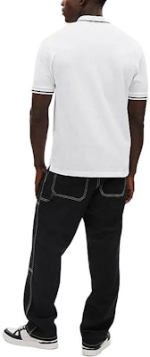 COACH SS24 Baju Polo Putih Lengan Pendek dengan Logo. CO817-WHT Shop COACH SS24 Baju Polo Putih Lengan Pendek dengan Logo. CO817-WHT