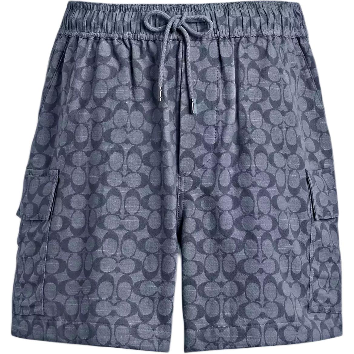Order COACH  SS25 Drawstring Elastic Camping Casual Shorts Blue CAX41-RF2