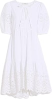 COACH White Bow Tie Short Sleeve Dress CA677-WHT COACH White Bow Tie Short Sleeve Dress CA677-WHT