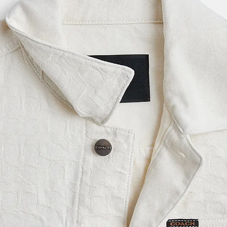 COACH  White Casual Solid Color Single-Breasted Jacket CS021-WHT 圖 6