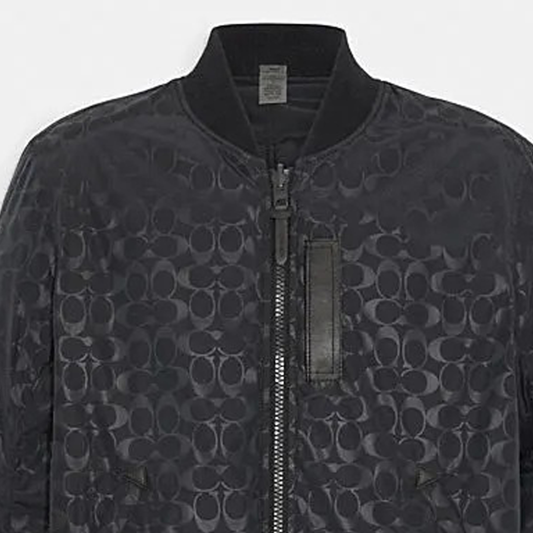 COACH  Zip-Up Jacket with All-Over Logo Print Long Sleeve Design 3089-NVCQ 圖 4