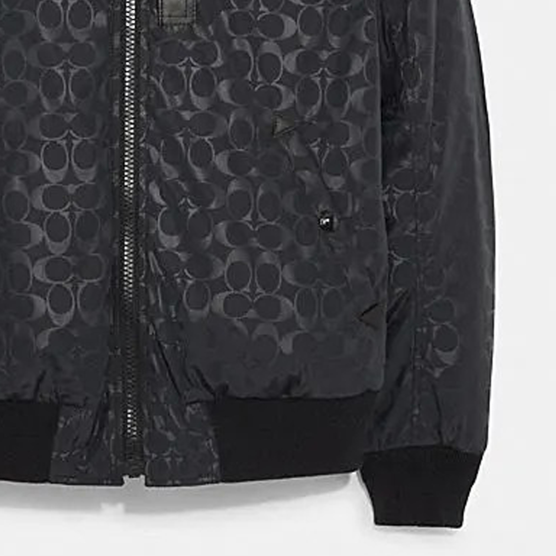 COACH  Zip-Up Jacket with All-Over Logo Print Long Sleeve Design 3089-NVCQ 圖 6