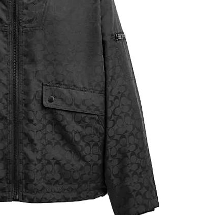 COACH All-Over Logo Hoodie Jacket for Men. CI419-BLK 圖 5