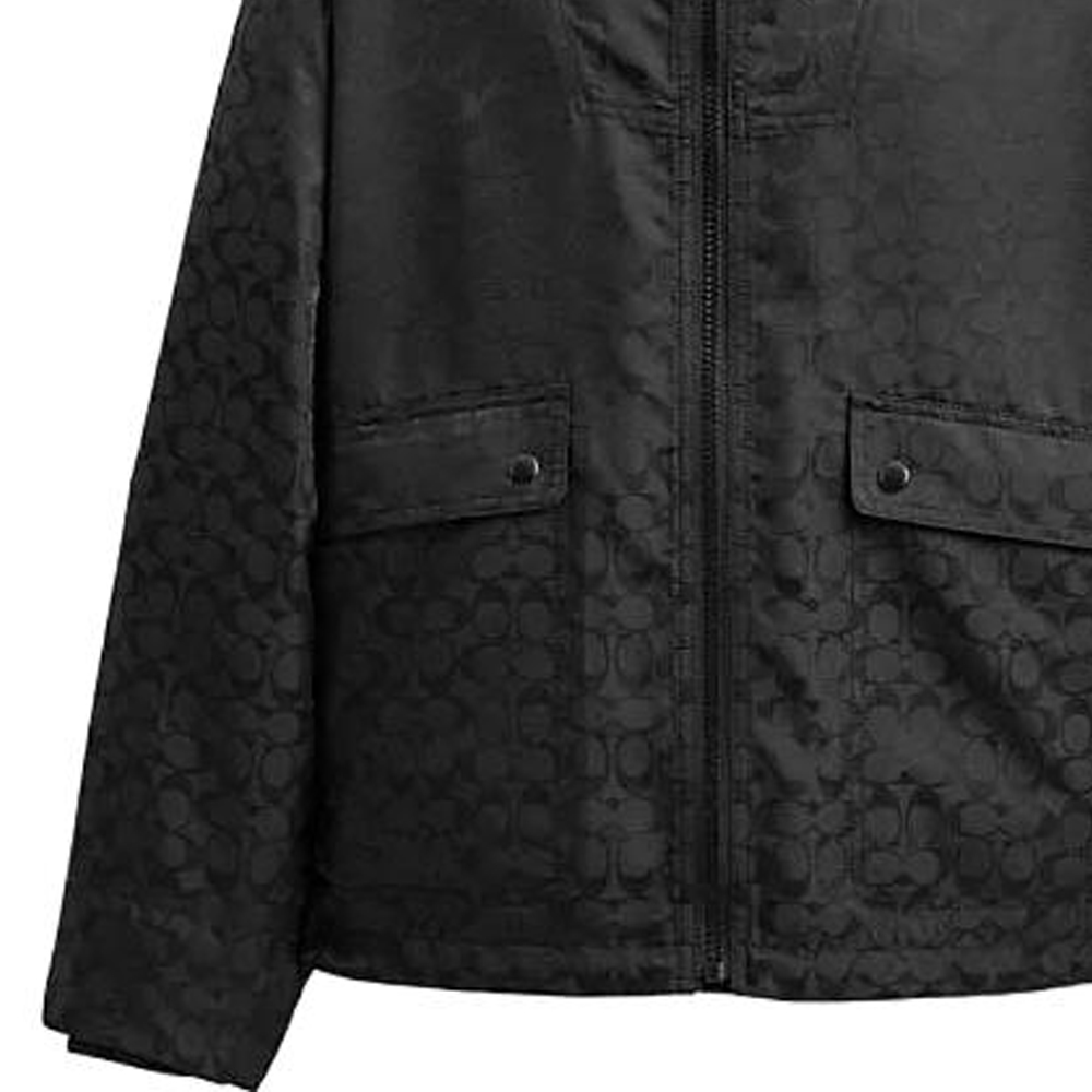COACH All-Over Logo Hoodie Jacket for Men. CI419-BLK 圖 7