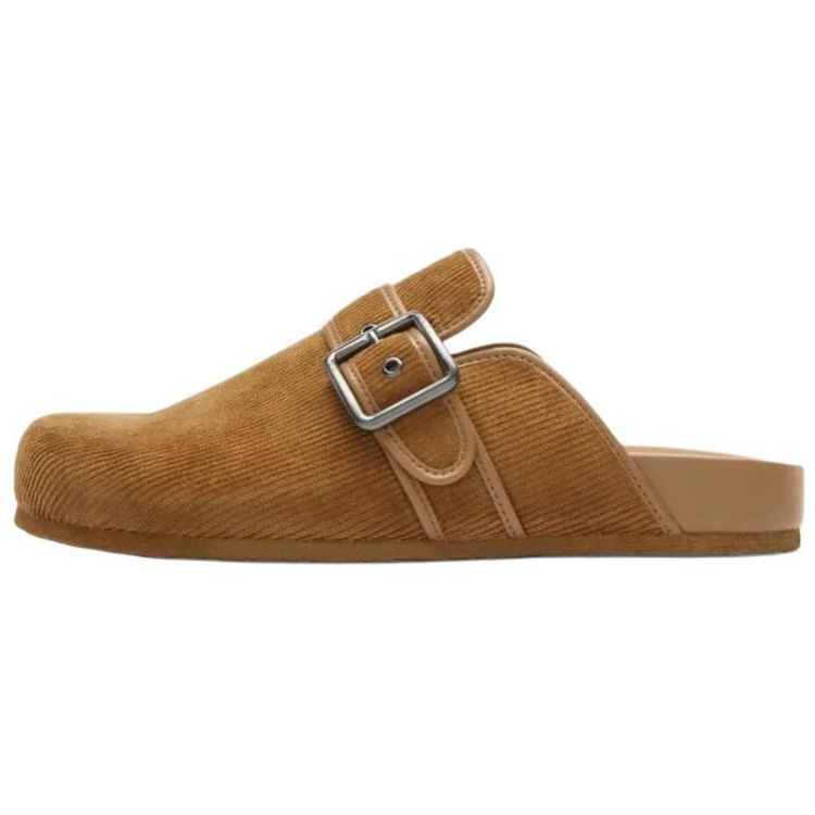 COACH Benjamin Brown Closed-Toe Birkenstock-Style Slip-On Sandals. CW788-TAU
