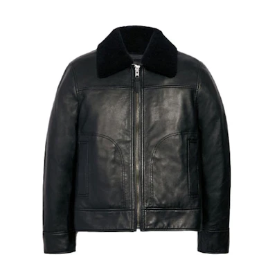 COACH Black Casual Long-Sleeve Motorcycle Jacket 3072-BLK