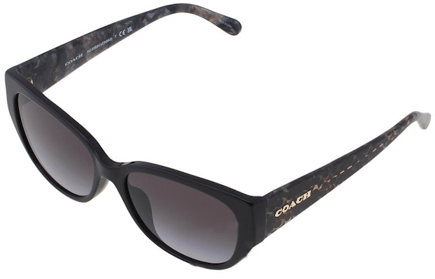 COACH Kacamata Hitam Cat-Eye Unisex dengan Logo - Gaya Pasangan Kekinian. HC8362U50028G57 Lookbook COACH Kacamata Hitam Cat-Eye Unisex dengan Logo - Gaya Pasangan Kekinian. HC8362U50028G57