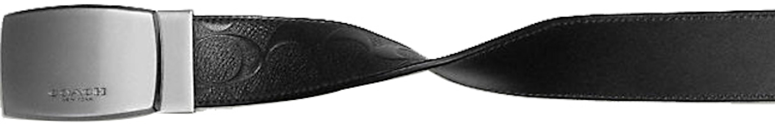 コーチ ブラック クラシック プレート レザー ベルト 幅3.6cm 55179-BKBK Lookbook コーチ ブラック クラシック プレート レザー ベルト 幅3.6cm 55179-BKBK