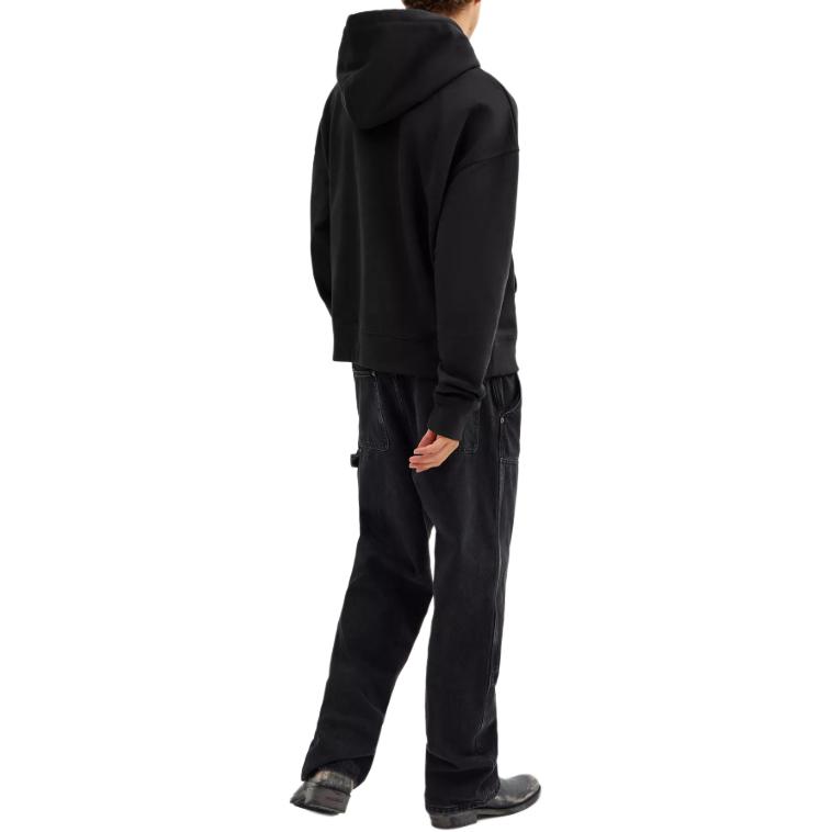 Shop Sudadera Negra Coach con Diseño Animal Print, Corte Holgado, Manga Larga. CY209-BLK