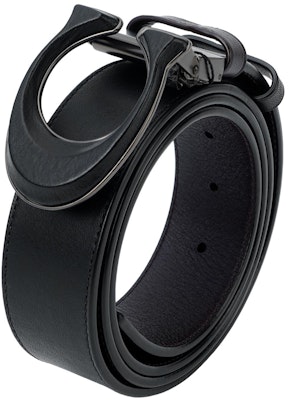 蔻驰黑色皮革双面腰带配标志扣,宽3.8cm C2654-D45 Lookbook 蔻驰黑色皮革双面腰带配标志扣,宽3.8cm C2654-D45
