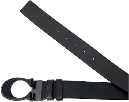 蔻驰黑色皮革双面腰带配标志扣,宽3.8cm C2654-D45 Purchase 蔻驰黑色皮革双面腰带配标志扣,宽3.8cm C2654-D45