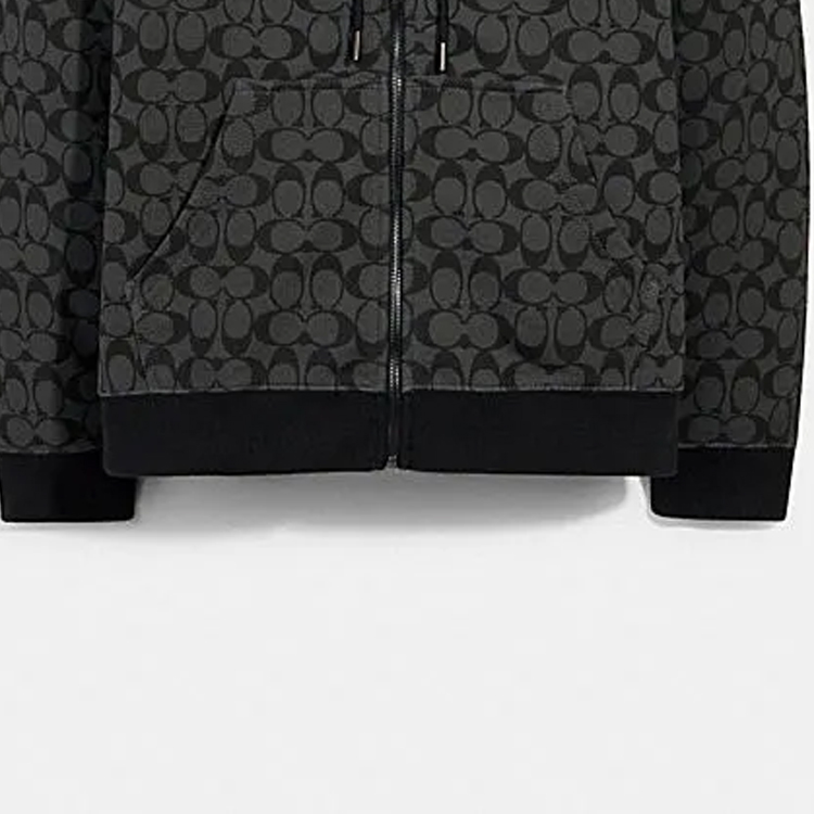 Shop Sudadera con Capucha Coach Negra con Estampado de Logo 6514-OY2