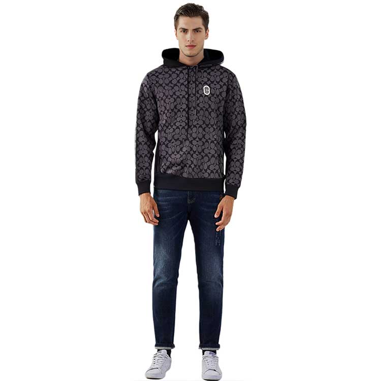 Purchase Sudadera con Capucha Coach Negra con Estampado de Logo. 89747-OY2