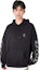 Shop COACH Black Logo Print Hoodie Long Sleeve Sweatshirt C5231-BLK