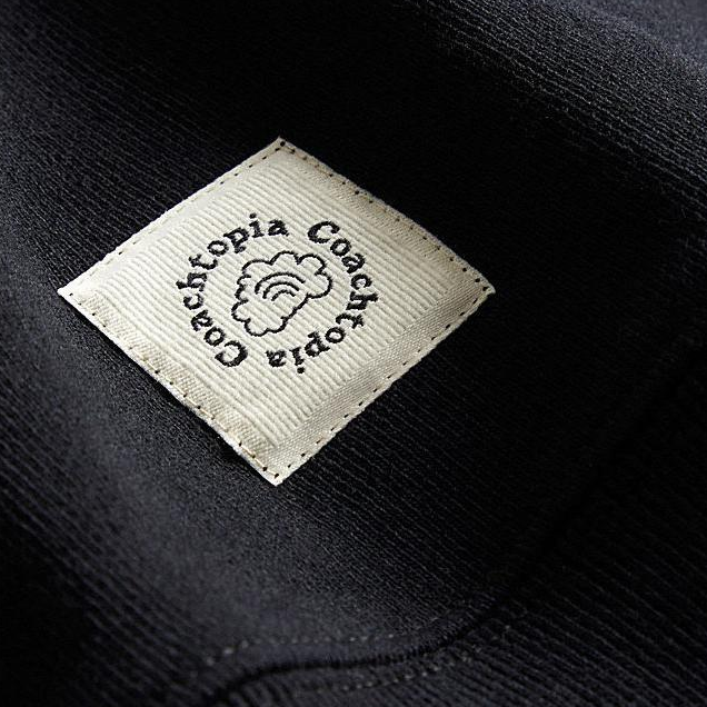 Details for COACH Black Logo Print Hoodie Unisex Long Sleeve Sweater. CL507-BLC