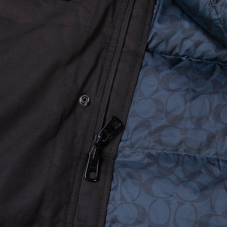 COACH Black Loose-Fit Hooded Parka Down Jacket with Large Pockets C5181-BLK 圖 5