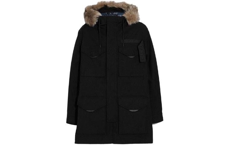 COACH Black Zip-Up Hooded Jacket. F75765-1 圖 2