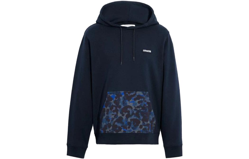 Order Sudadera Coach Azul Camo con Letras de Manga Larga. CB812-UN9