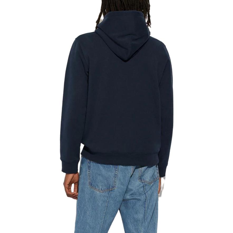 Shop Sudadera Coach Azul Camo con Letras de Manga Larga. CB812-UN9