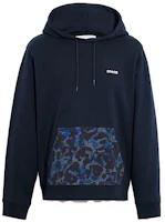 Coach Blue Camo Logo Print Hoodie CB812-BLU Coach Blue Camo Logo Print Hoodie CB812-BLU