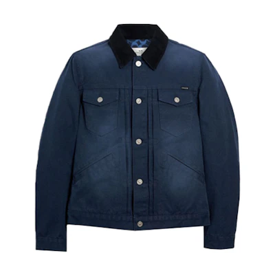 COACH Blue Casual Jacket with Logo Detail 89740-L75