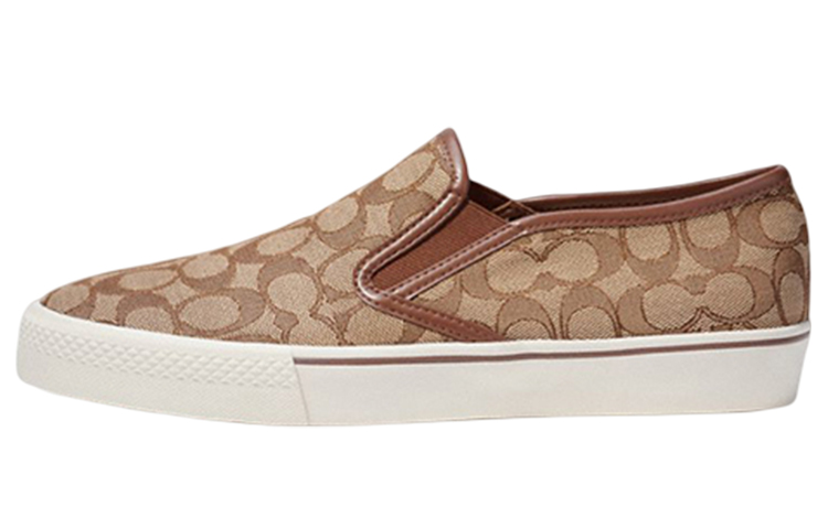 COACH Brown Canvas Printed Casual Lifestyle Shoes C8958-KHA