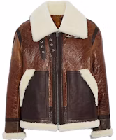 COACH Brown Colorblock Zip-Up Collared Jacket C6565-BRN COACH Brown Colorblock Zip-Up Collared Jacket C6565-BRN