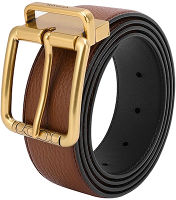 COACH Tali Pinggang Kulit Coklat dengan Gesper Square, Lebar 3.5cm 91307-ABFD2 Shop COACH Tali Pinggang Kulit Coklat dengan Gesper Square, Lebar 3.5cm 91307-ABFD2