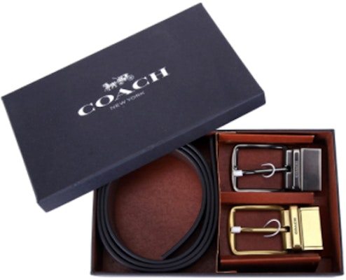 Cinturón Reversible de Cuero Coach Business Casual, Negro/Marrón, 3.5cm Ancho 55434-AQ0 Shop Cinturón Reversible de Cuero Coach Business Casual, Negro/Marrón, 3.5cm Ancho 55434-AQ0