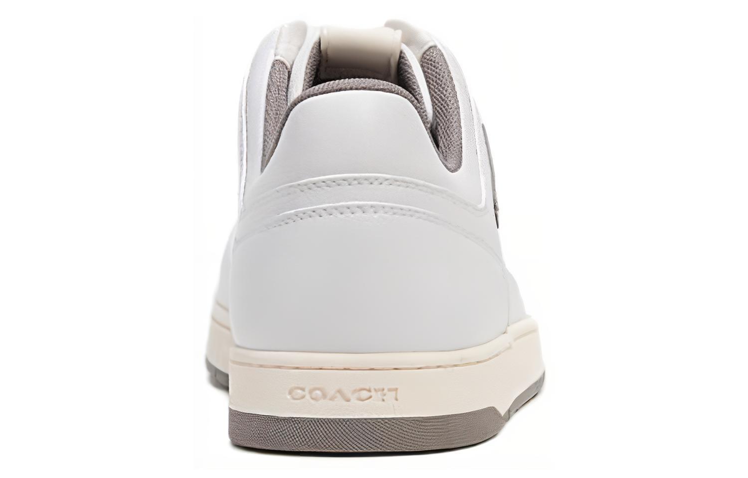Purchase 코치 C201 레더 로우탑 '화이트' CI325_VKN