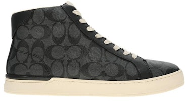 Coach Canvas High-Top 'Kasut Fesyen Klip Hitam' G5385_CQBK Order Coach Canvas High-Top 'Kasut Fesyen Klip Hitam' G5385_CQBK
