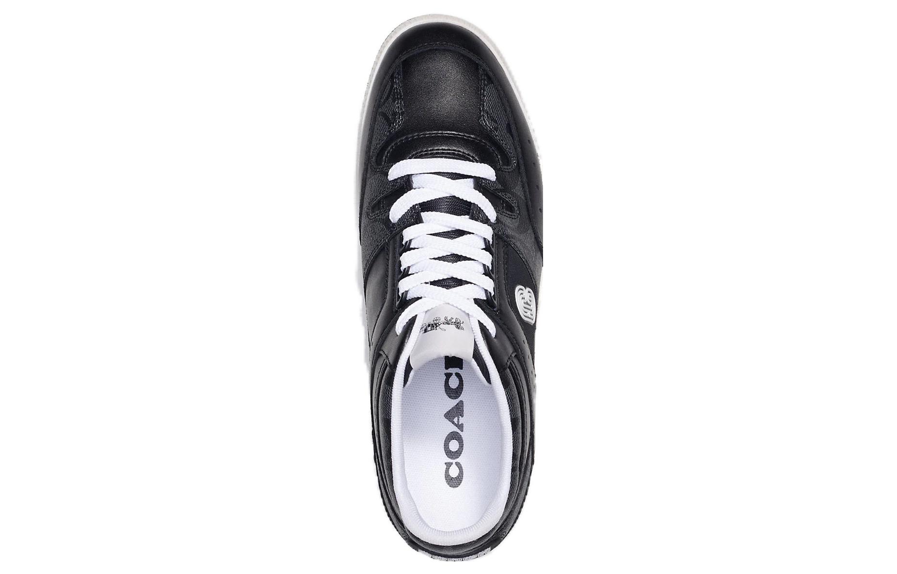 Shop Coach Sepatu Kanvas Rendah 'Sneaker Fashion Hitam' CI083_BLK