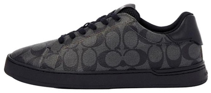 COACH蔻馳 帆布 繫帶圓頭 時尚板鞋 男款 黑色 Buy COACH蔻馳 帆布 繫帶圓頭 時尚板鞋 男款 黑色
