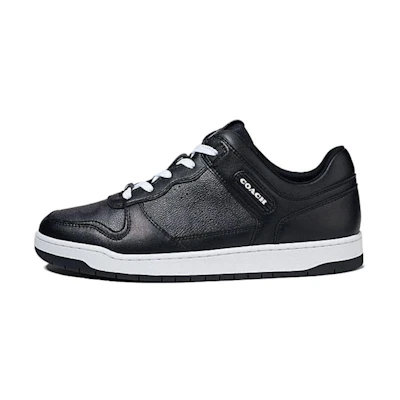 Coach Canvas Leather Low-Top Sneaker 'Black'