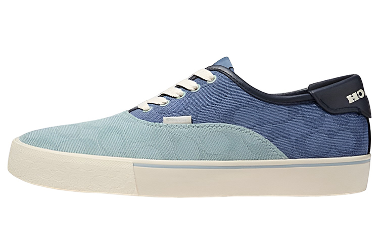 Coach Canvas Signature Jacquard Lace-Up 'Blue Fashion'