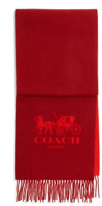 coach-carriage-pattern-100-cashmere-scarf-unisex-red-cm-061
