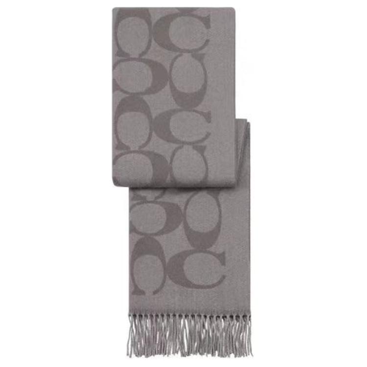 Order COACH 灰色喀什米爾針織圍巾 中性情侶款 CU807-C2J