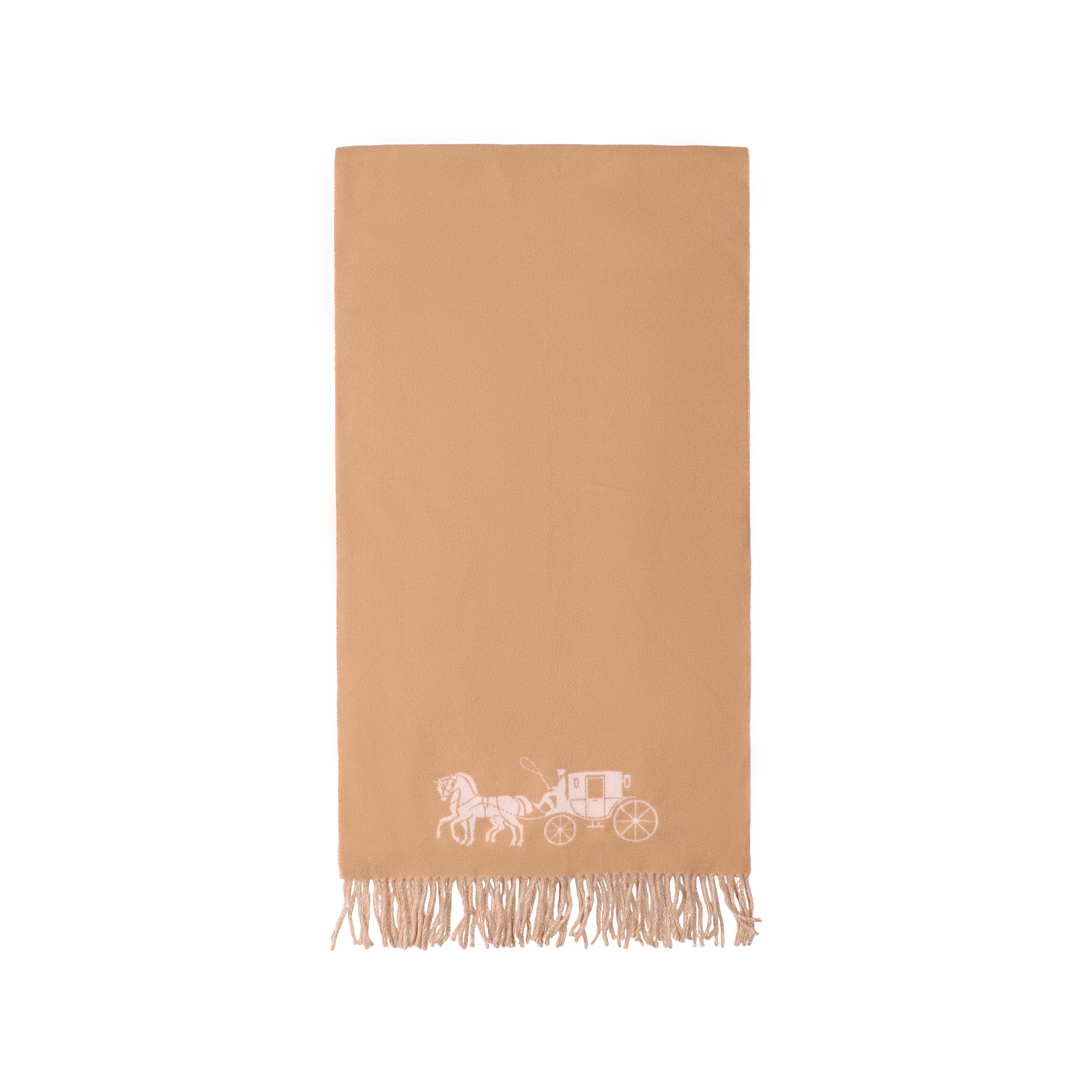 Order COACH Syal Wol Kasual Unisex Warna Khaki 4622-RFZ