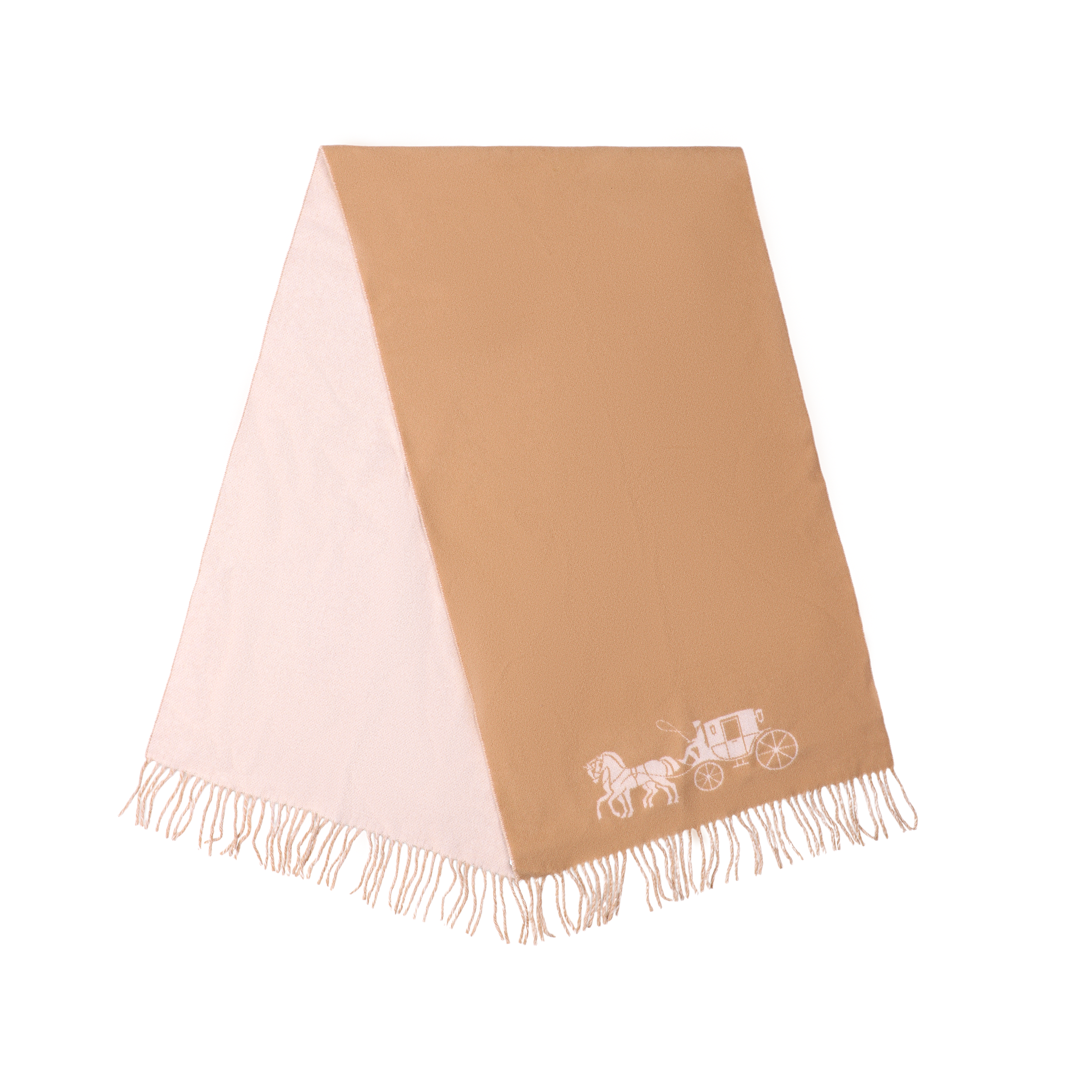 Lookbook COACH Syal Wol Kasual Unisex Warna Khaki 4622-RFZ