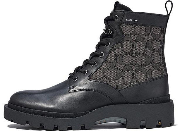 coach-citysole-signature-jacquard-lace-up-bootie-black-cc-836-blk