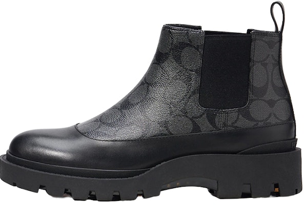 Coach CitySole Kanvas 'Tanda Berlapis' Slip-On Chelsea Boot 'Hitam' CN346_BLK Buy Coach CitySole Kanvas 'Tanda Berlapis' Slip-On Chelsea Boot 'Hitam' CN346_BLK