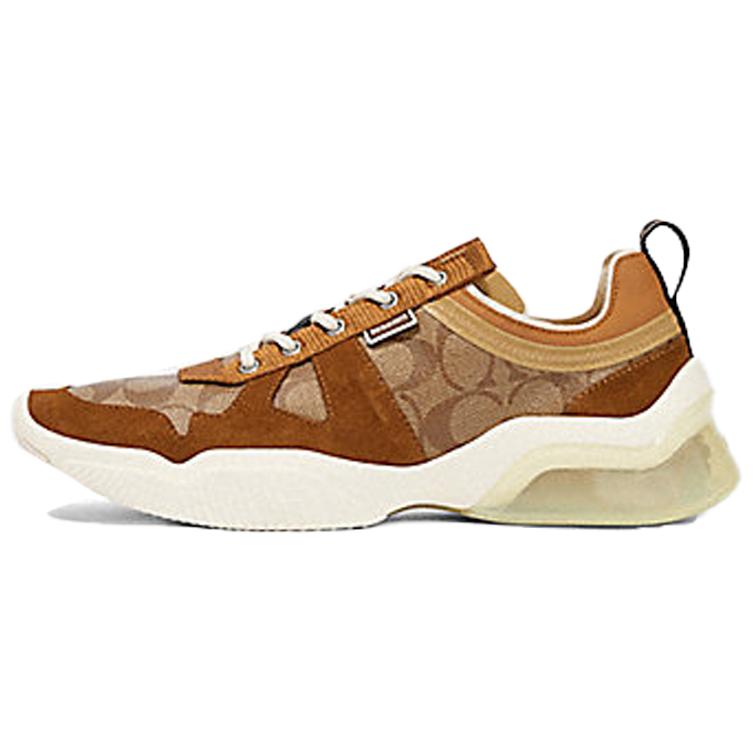 COACH CitySole Casual Low-Top Sneakers Brown/White G4940-QD6