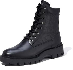 COACH蔻馳 CitySole 皮革 系帶簡約 短靴 男款 黑色 Lookbook COACH蔻馳 CitySole 皮革 系帶簡約 短靴 男款 黑色