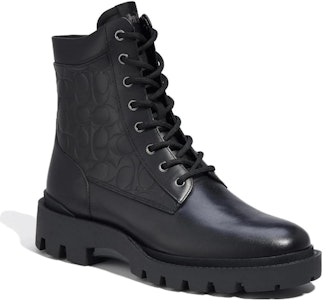 COACH蔻馳 CitySole 皮革 系帶簡約 短靴 男款 黑色 Shop COACH蔻馳 CitySole 皮革 系帶簡約 短靴 男款 黑色