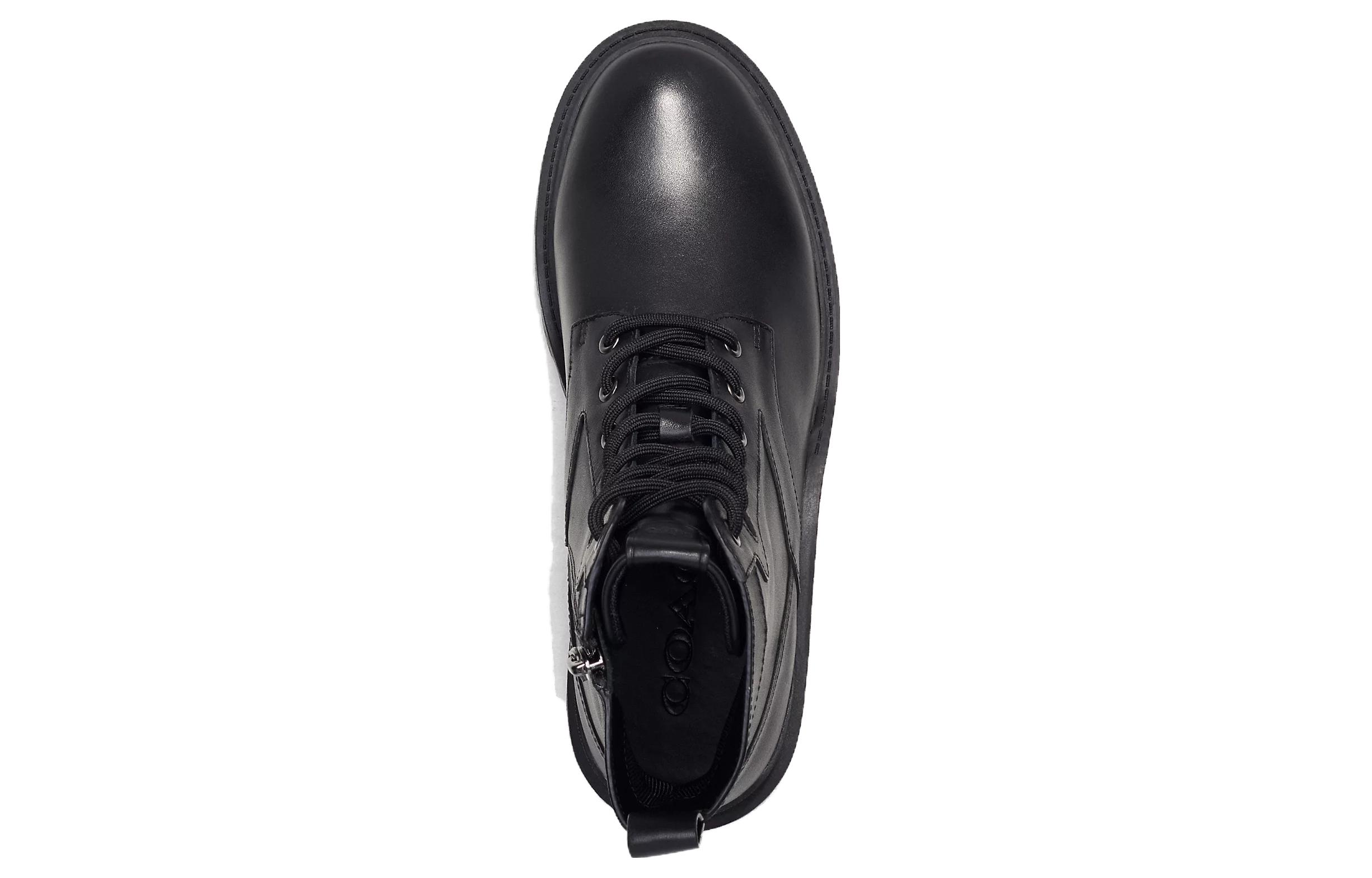 Lookbook Coach CitySole Court Sneaker ''Schwarzes Leder'' CO258_BLK