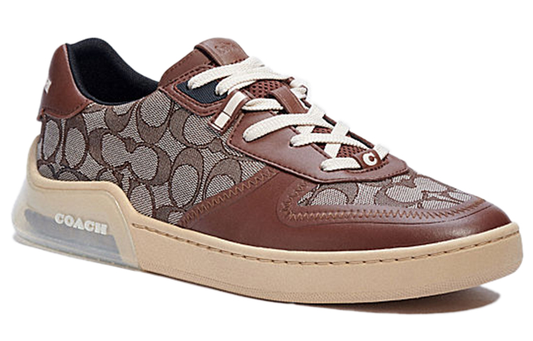 Lookbook COACH蔻馳 CitySole 低幫運動 時尚板鞋 男款 棕色
