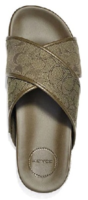 Coach Classic Jacquard Fashion Slide 'Hijau Tua' CA158_PJR Lookbook Coach Classic Jacquard Fashion Slide 'Hijau Tua' CA158_PJR