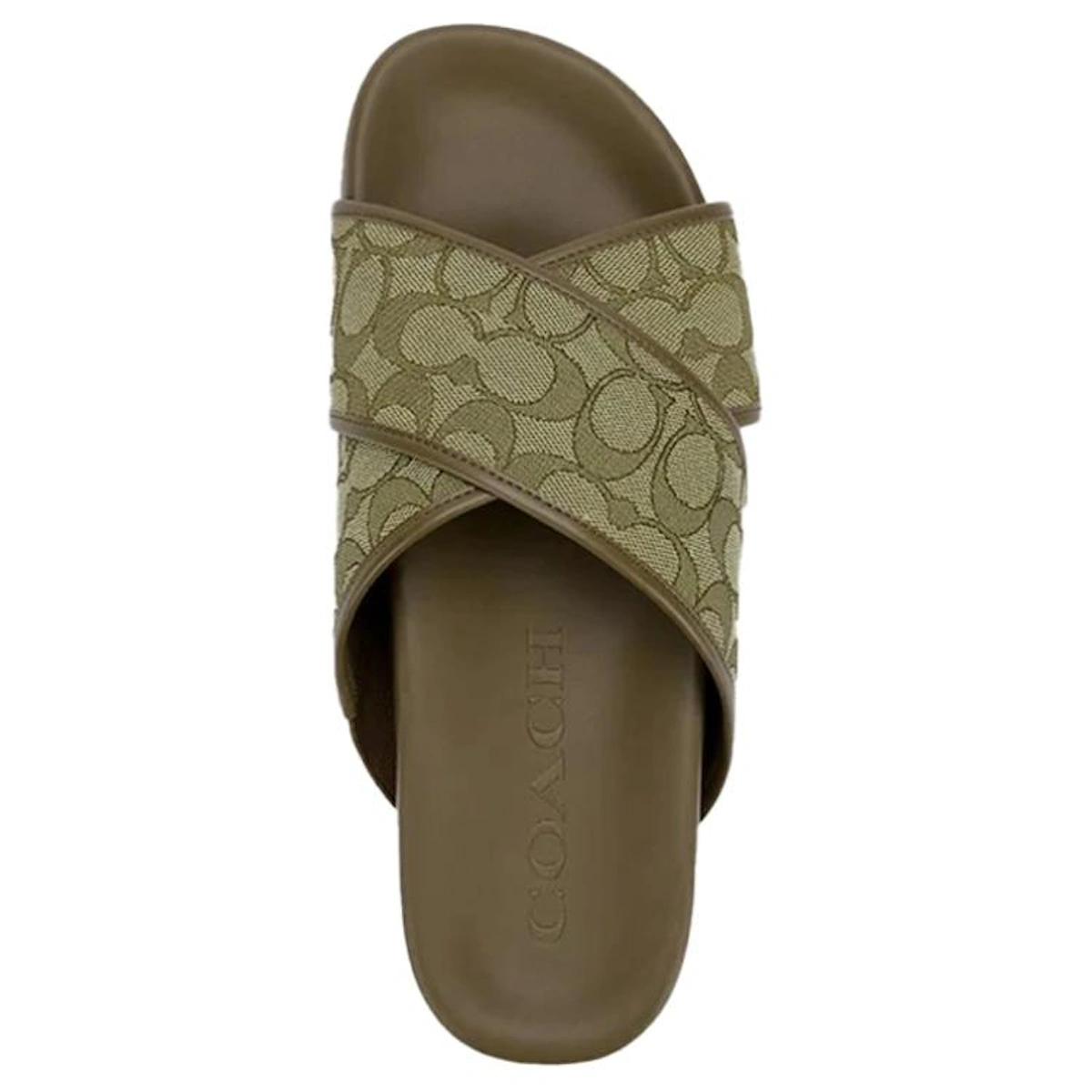 Coach Classic Jacquard Fashion Slide 'Dark Green'