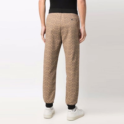 コーチ クラシック ロゴ プリント ニット ジョガーパンツ ベージュ. C5761-RYU Purchase コーチ クラシック ロゴ プリント ニット ジョガーパンツ ベージュ. C5761-RYU