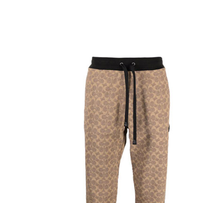 Details for コーチ クラシック ロゴ プリント ニット ジョガーパンツ ベージュ. C5761-RYU